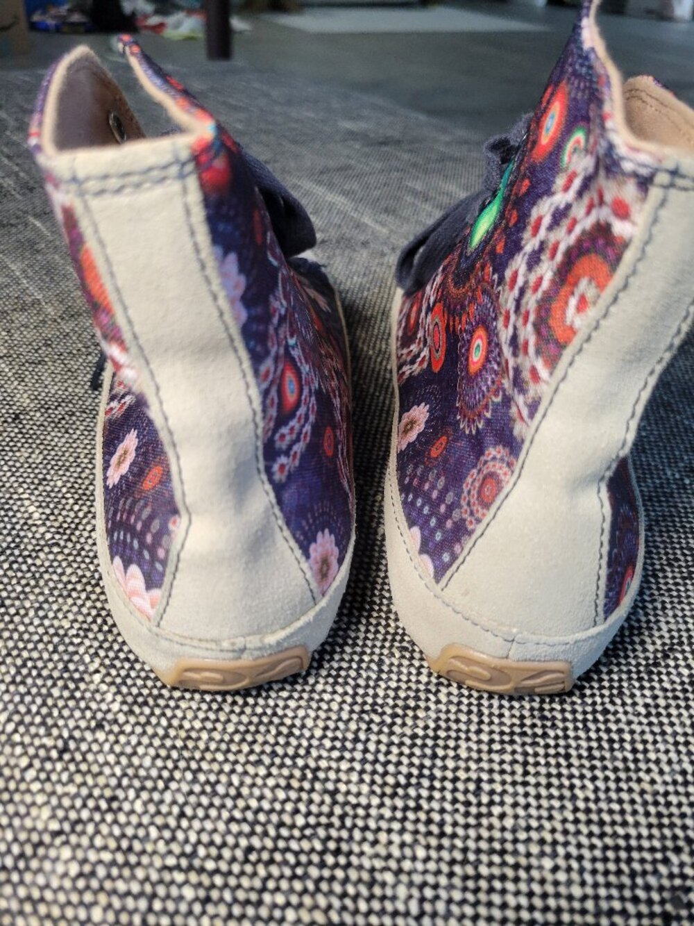 Desigual Mandala Print High Top Sneakers Canvas Suede Women's EU 39 ~US 8-8.5 - Picture 9 of 11